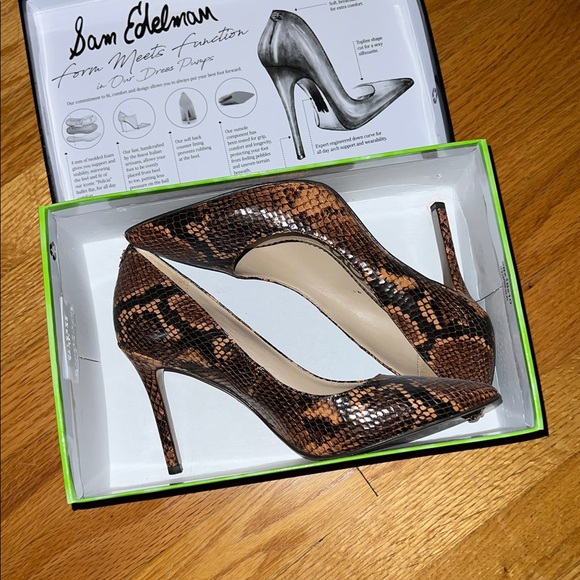 Sam Edelman Snakeskin Hazel Pumps - Picture 2 of 8